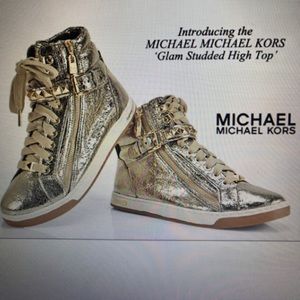 MIchael Kors Glam Studded High Top Sneakers